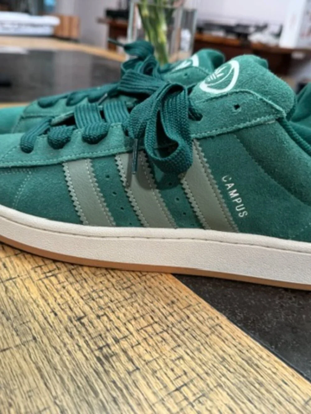 ADIDAS Campus Sneaker Green Suede Mens size 13